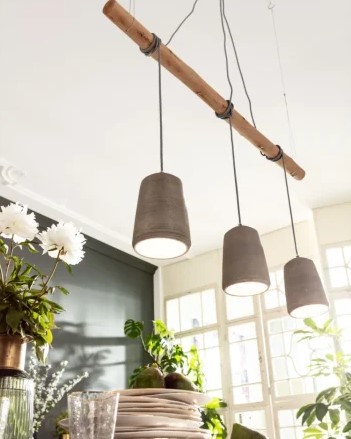 Suspension Béton 3 Branches