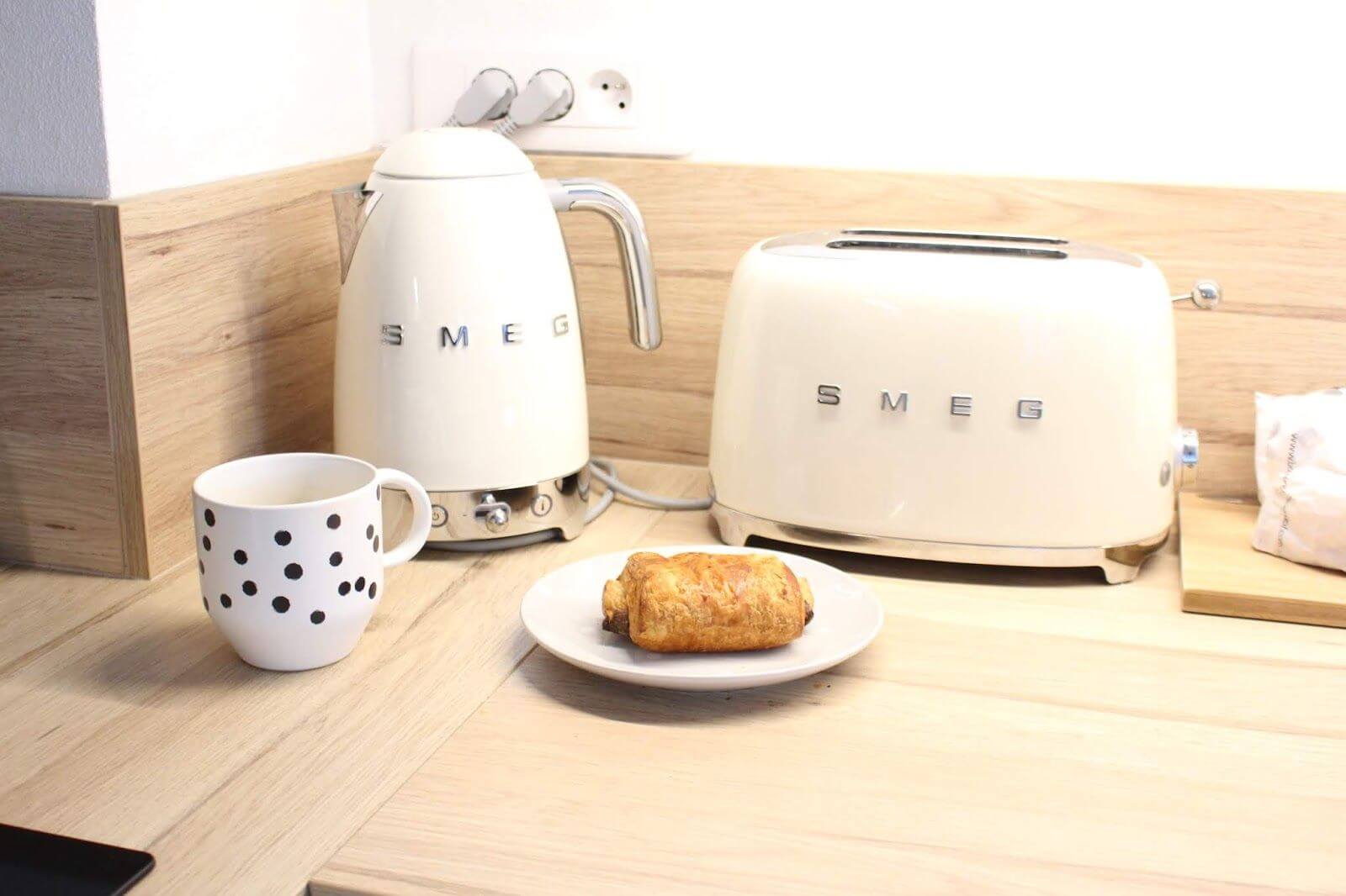 Toaster 2 tranches SMEG CREME - MJ Concept