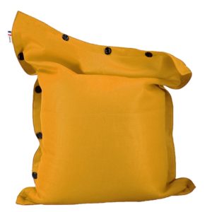Pouf Piscine Shelto 125×175 cm Jaune moutarde
