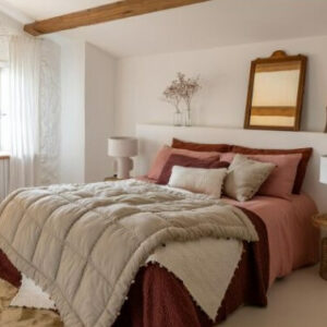 Housse de couette Lin et Coton 220 x 240 cm