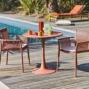 Table de jardin ronde