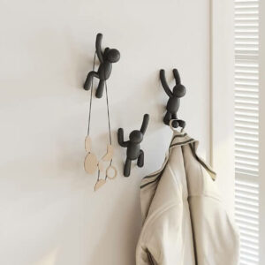 Set de 3 patères murales bonhomme